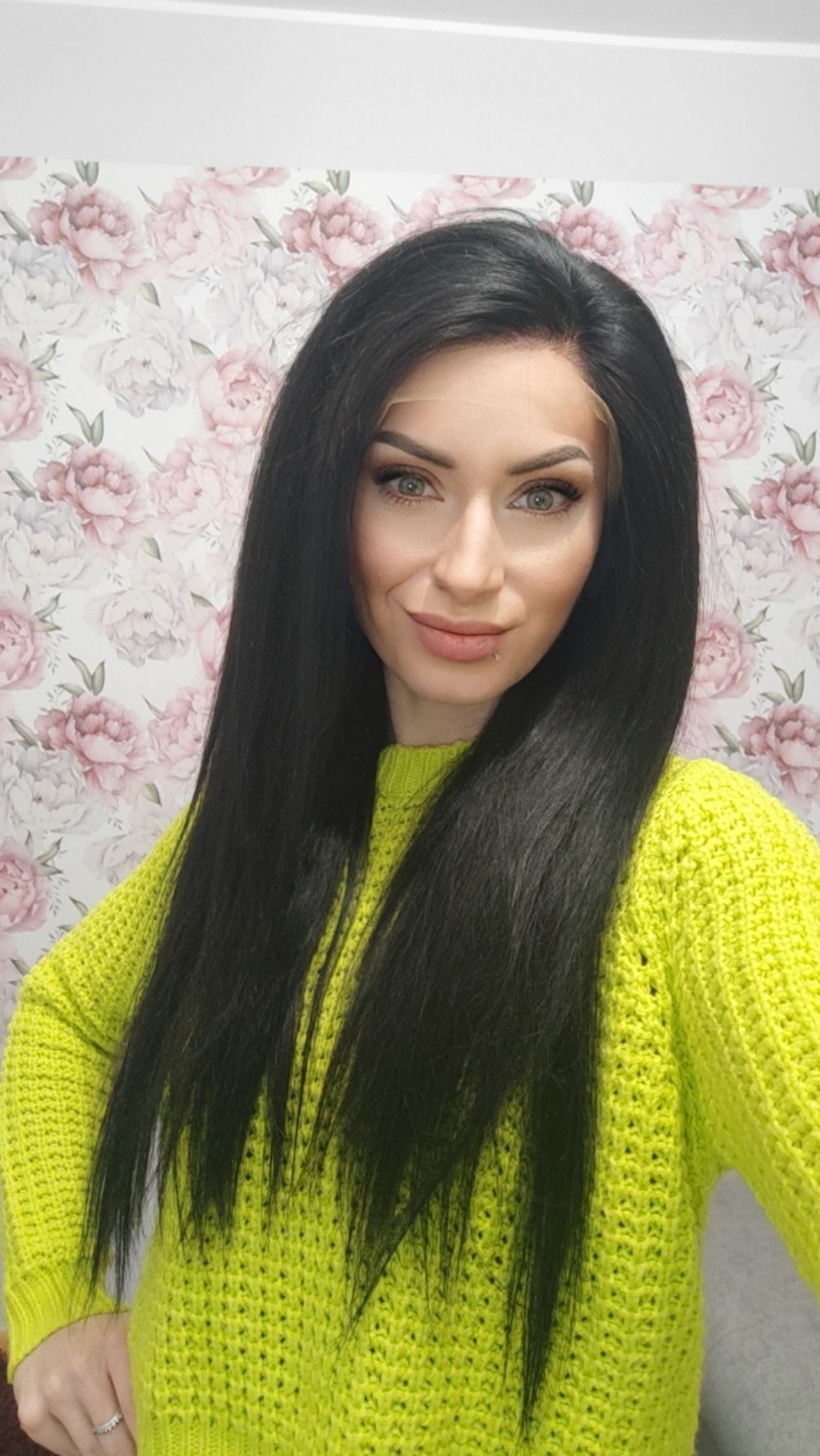 Roberta naturalna peruka 55cm tkanie ręczne